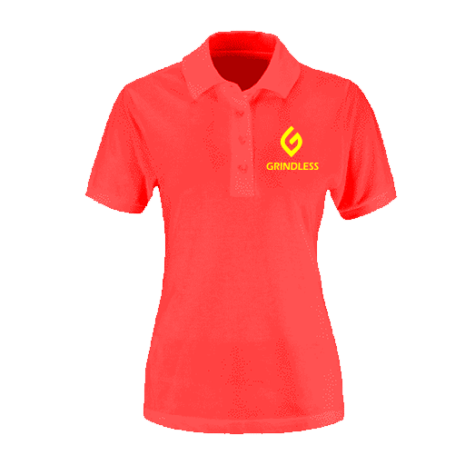 Embroidered Polo Shirt - Womens / Large / Red