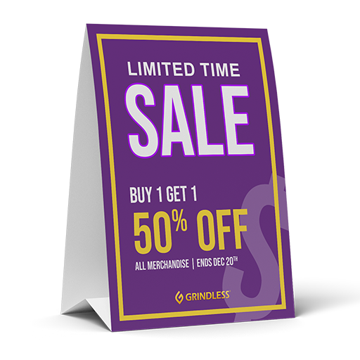 Table Tent Glossy - 50